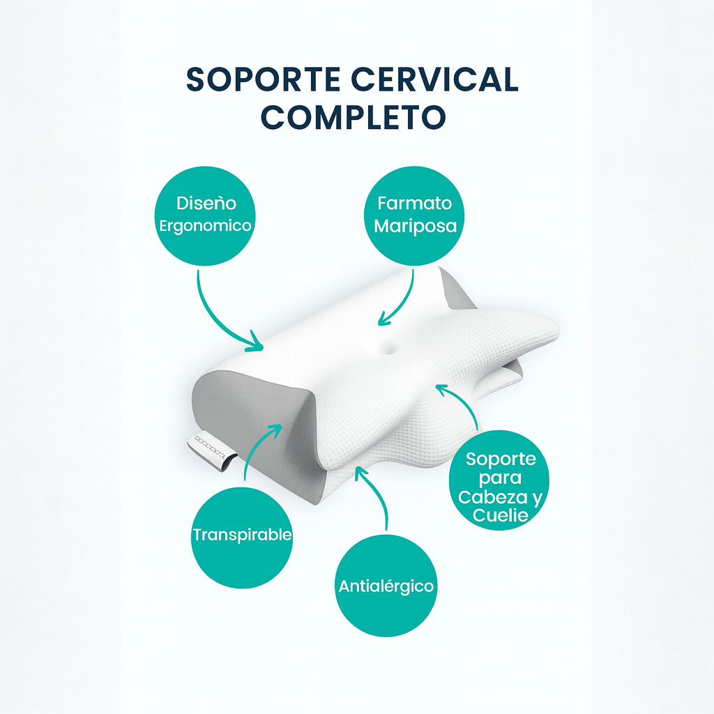 Cushion Memory® – Cojín Ergonómico para Cuello y Espalda