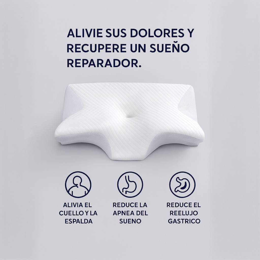 Cushion Memory® – Cojín Ergonómico para Cuello y Espalda