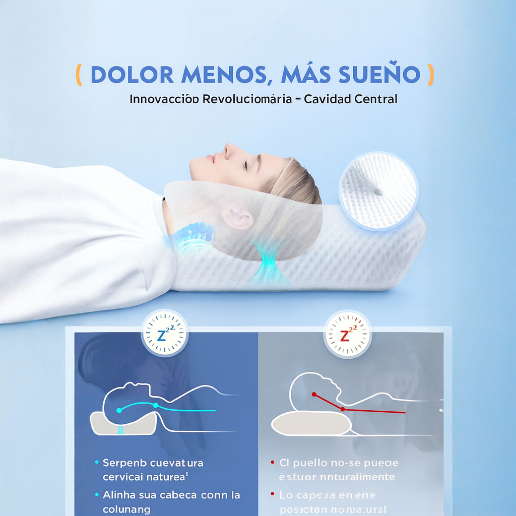 Cushion Memory® – Cojín Ergonómico para Cuello y Espalda