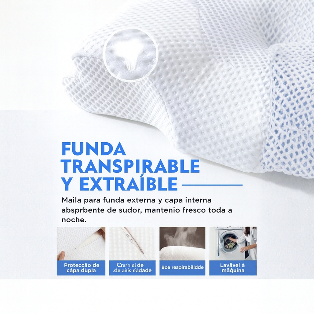 Cushion Memory® – Cojín Ergonómico para Cuello y Espalda